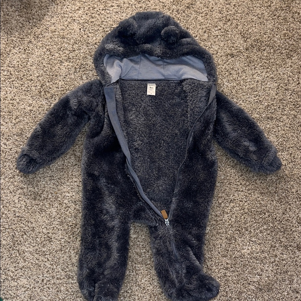 Carter's Charcoal Fleece Kids Footie